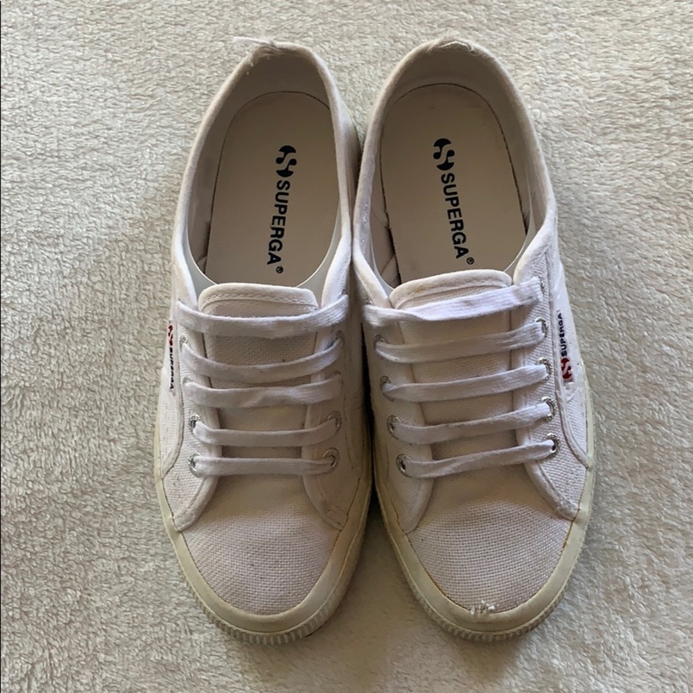 Superga white sneakers size 38